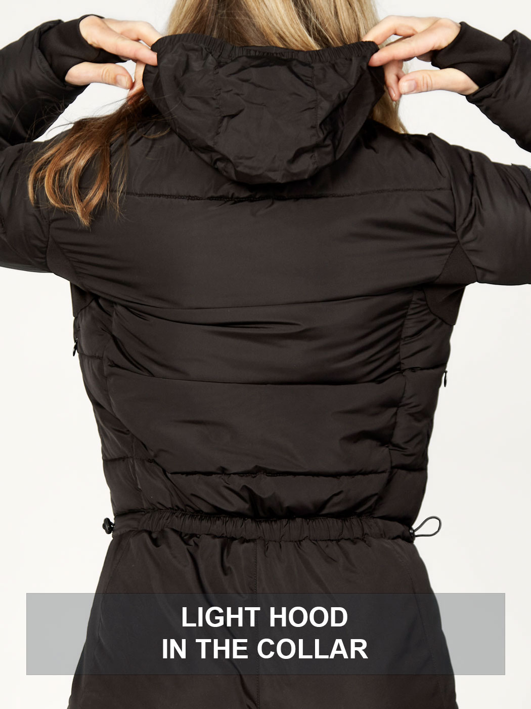 Onepiece-hood-in-collar-black-The-Dalset