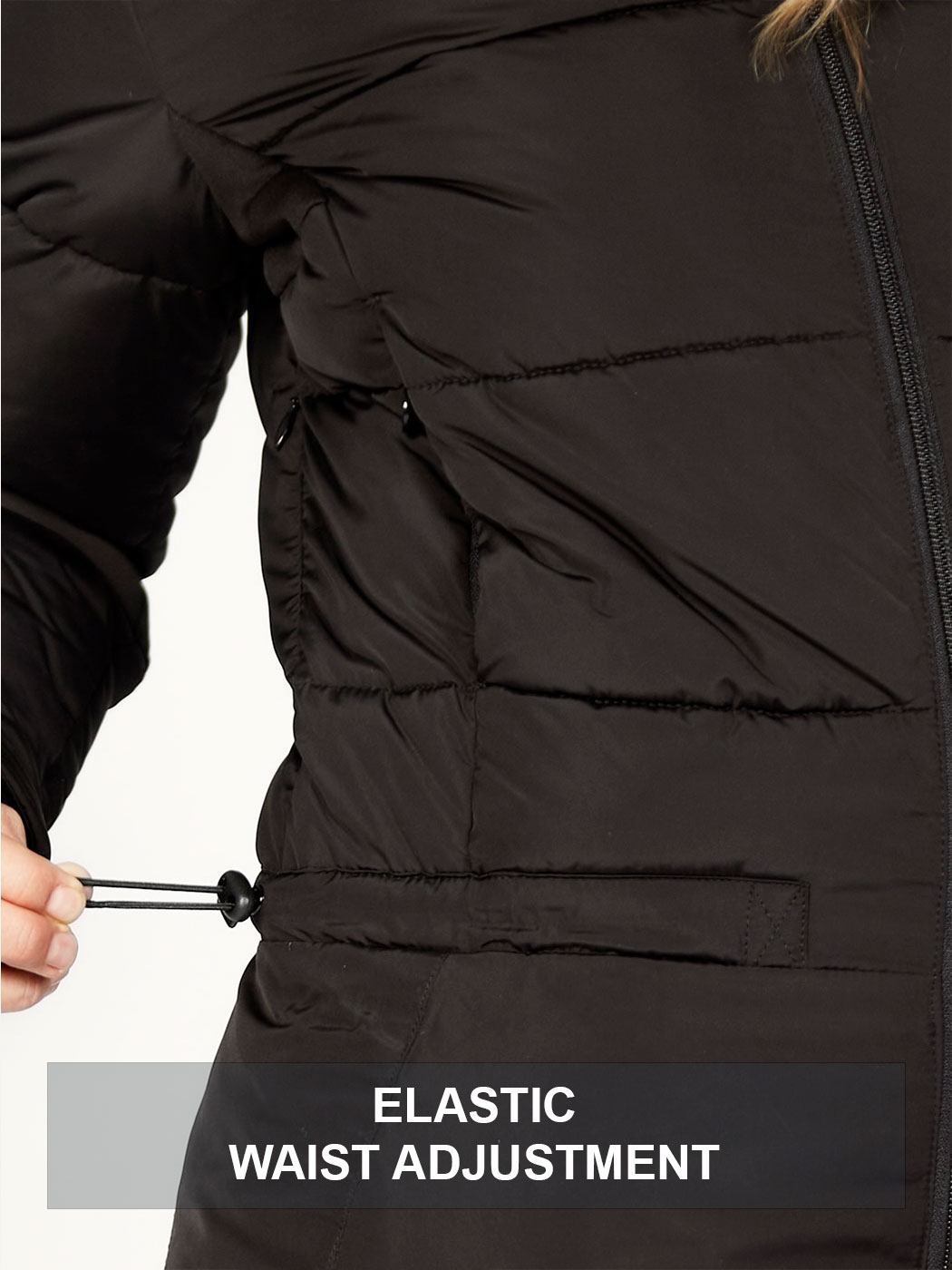 Winter-suit-elastic-waist-adjustment-black-The-Dalset